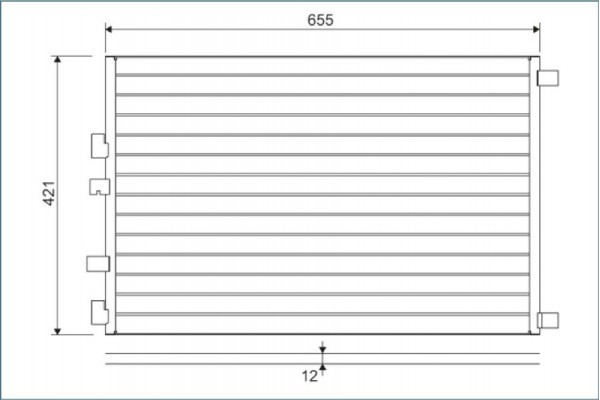 Valeo Συμπυκνωτής, σύστ. Κλιματισμού - 818002