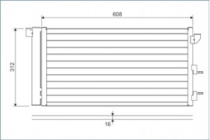 Valeo Συμπυκνωτής, σύστ. Κλιματισμού - 818005