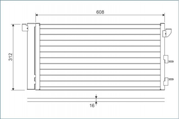 Valeo Συμπυκνωτής, σύστ. Κλιματισμού - 818005