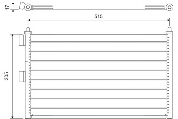 Valeo Συμπυκνωτής, σύστ. Κλιματισμού - 818020