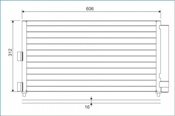Valeo Συμπυκνωτής, σύστ. Κλιματισμού - 818021