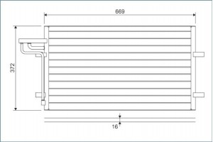 Valeo Συμπυκνωτής, σύστ. Κλιματισμού - 818046