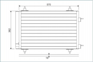 Valeo Συμπυκνωτής, σύστ. Κλιματισμού - 818170