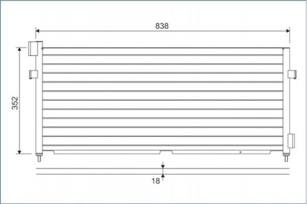 Valeo Συμπυκνωτής, σύστ. Κλιματισμού - 818987