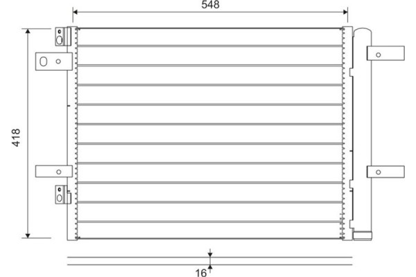 Valeo Συμπυκνωτής, σύστ. Κλιματισμού - 822564