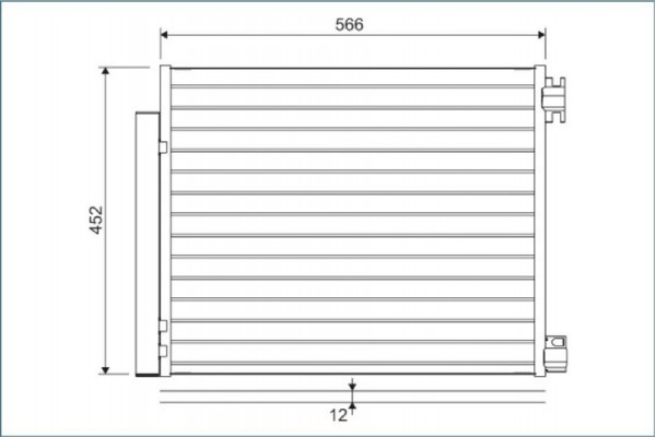Valeo Συμπυκνωτής, σύστ. Κλιματισμού - 822569
