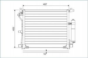 Valeo Συμπυκνωτής, σύστ. Κλιματισμού - 822579