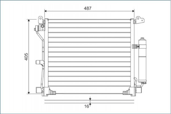 Valeo Συμπυκνωτής, σύστ. Κλιματισμού - 822579