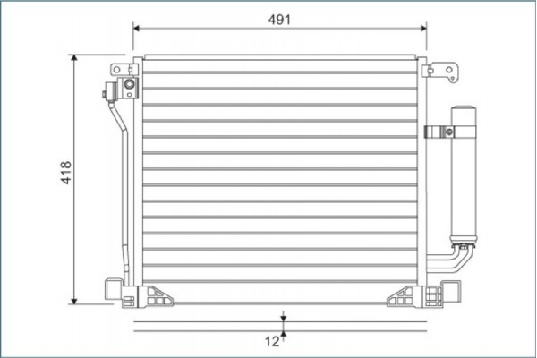 Valeo Συμπυκνωτής, σύστ. Κλιματισμού - 822587