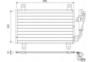 Valeo Συμπυκνωτής, σύστ. Κλιματισμού - 822589