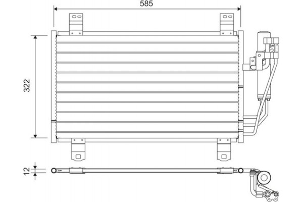 Valeo Συμπυκνωτής, σύστ. Κλιματισμού - 822589