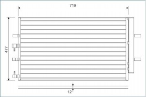 Valeo Συμπυκνωτής, σύστ. Κλιματισμού - 822590