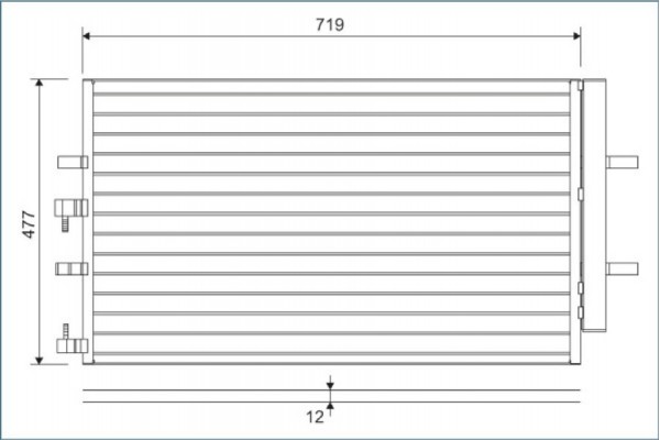 Valeo Συμπυκνωτής, σύστ. Κλιματισμού - 822590