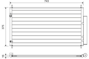 Valeo Συμπυκνωτής, σύστ. Κλιματισμού - 822606