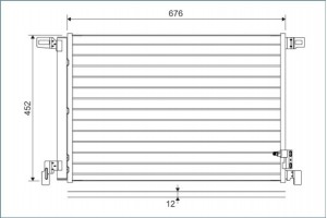 Valeo Συμπυκνωτής, σύστ. Κλιματισμού - 822609