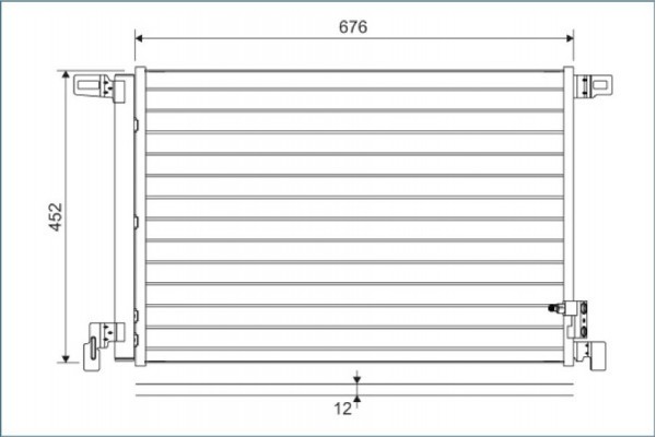 Valeo Συμπυκνωτής, σύστ. Κλιματισμού - 822609