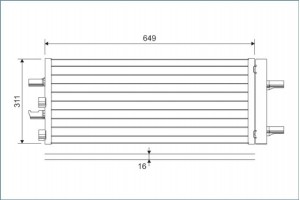 Valeo Συμπυκνωτής, σύστ. Κλιματισμού - 822615