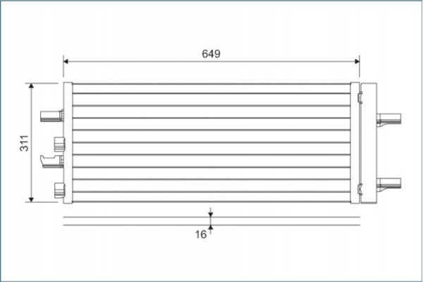 Valeo Συμπυκνωτής, σύστ. Κλιματισμού - 822615