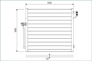 Valeo Συμπυκνωτής, σύστ. Κλιματισμού - 822623