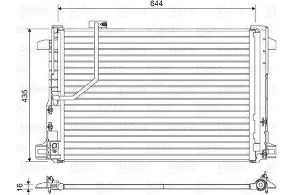 Valeo Συμπυκνωτής, σύστ. Κλιματισμού - 814044