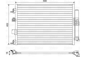 Valeo Συμπυκνωτής, σύστ. Κλιματισμού - 814161
