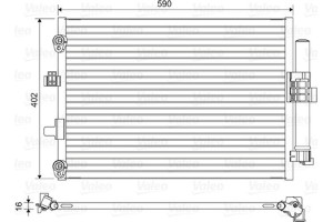 Valeo Συμπυκνωτής, σύστ. Κλιματισμού - 814194