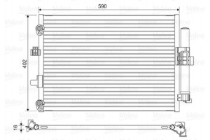 Valeo Συμπυκνωτής, σύστ. Κλιματισμού - 814194