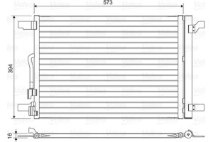 Valeo Συμπυκνωτής, σύστ. Κλιματισμού - 814301