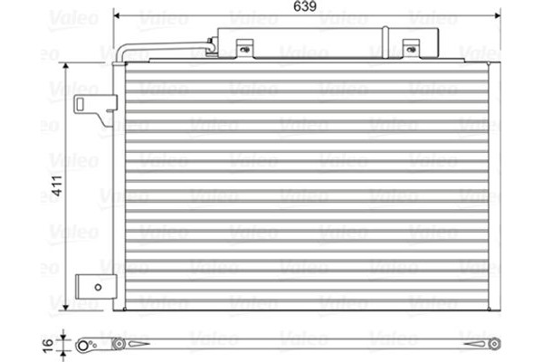Valeo Συμπυκνωτής, σύστ. Κλιματισμού - 814376