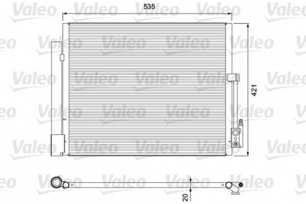 Valeo Συμπυκνωτής, σύστ. Κλιματισμού - 814382