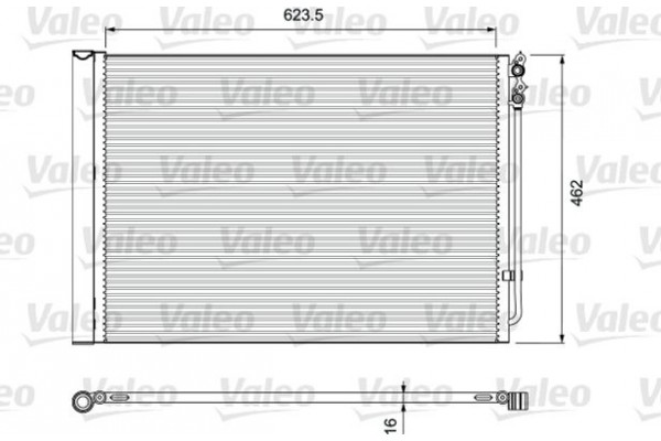 Valeo Συμπυκνωτής, σύστ. Κλιματισμού - 814410