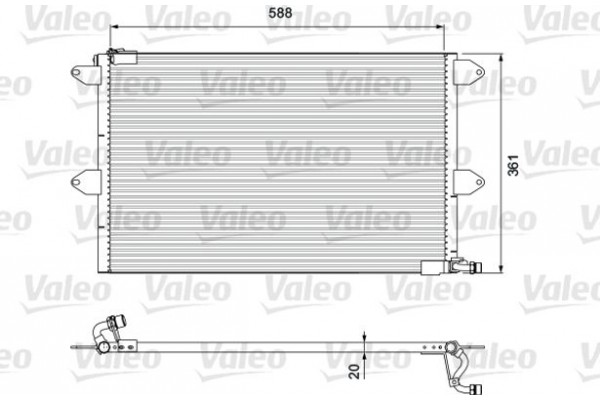 Valeo Συμπυκνωτής, σύστ. Κλιματισμού - 816908