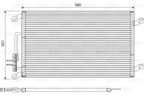 Valeo Συμπυκνωτής, σύστ. Κλιματισμού - 817386