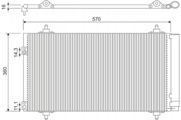 Valeo Συμπυκνωτής, σύστ. Κλιματισμού - 818171