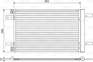 Valeo Συμπυκνωτής, σύστ. Κλιματισμού - 822550