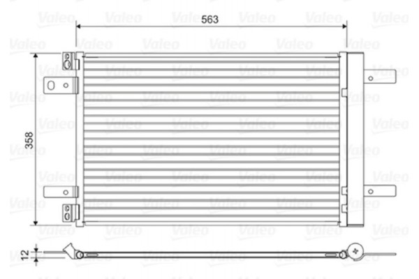 Valeo Συμπυκνωτής, σύστ. Κλιματισμού - 822550