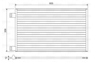 Valeo Συμπυκνωτής, σύστ. Κλιματισμού - 822553