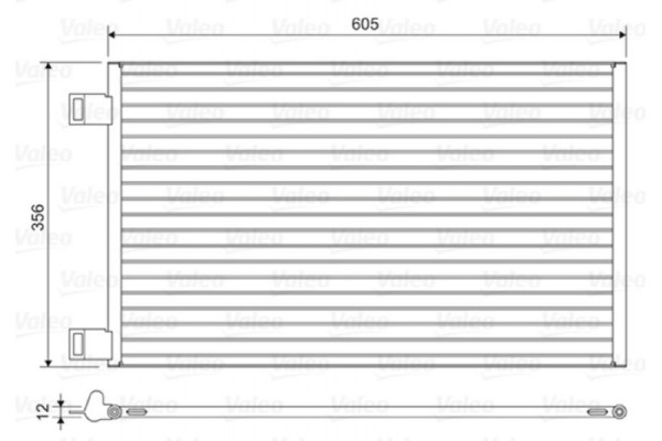 Valeo Συμπυκνωτής, σύστ. Κλιματισμού - 822553