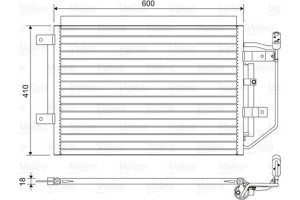 Valeo Συμπυκνωτής, σύστ. Κλιματισμού - 822556