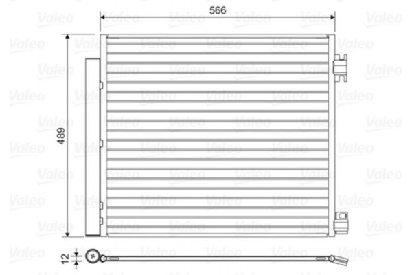 Valeo Συμπυκνωτής, σύστ. Κλιματισμού - 822559