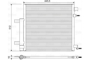 Valeo Συμπυκνωτής, σύστ. Κλιματισμού - 822578