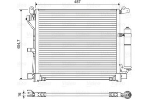 Valeo Συμπυκνωτής, σύστ. Κλιματισμού - 822579
