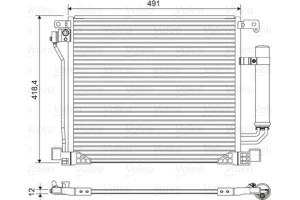 Valeo Συμπυκνωτής, σύστ. Κλιματισμού - 822587