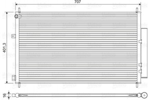 Valeo Συμπυκνωτής, σύστ. Κλιματισμού - 822593