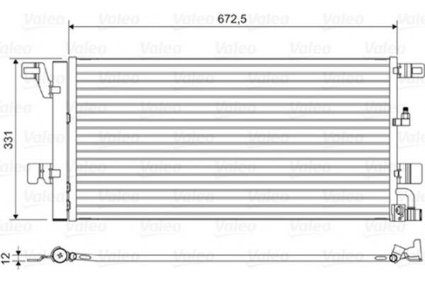 Valeo Συμπυκνωτής, σύστ. Κλιματισμού - 822596