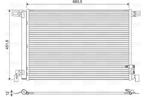Valeo Συμπυκνωτής, σύστ. Κλιματισμού - 822609