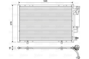 Valeo Συμπυκνωτής, σύστ. Κλιματισμού - 822613
