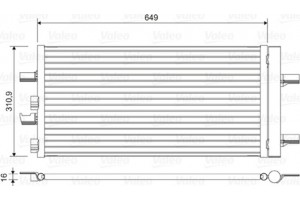 Valeo Συμπυκνωτής, σύστ. Κλιματισμού - 822615