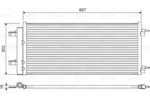Valeo Συμπυκνωτής, σύστ. Κλιματισμού - 822626