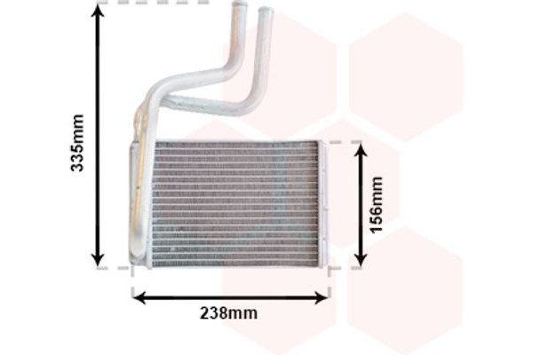 Van Wezel Εναλλάκτης θερμότητας, Θέρμανση Εσωτερικού Χώρου - 18006286